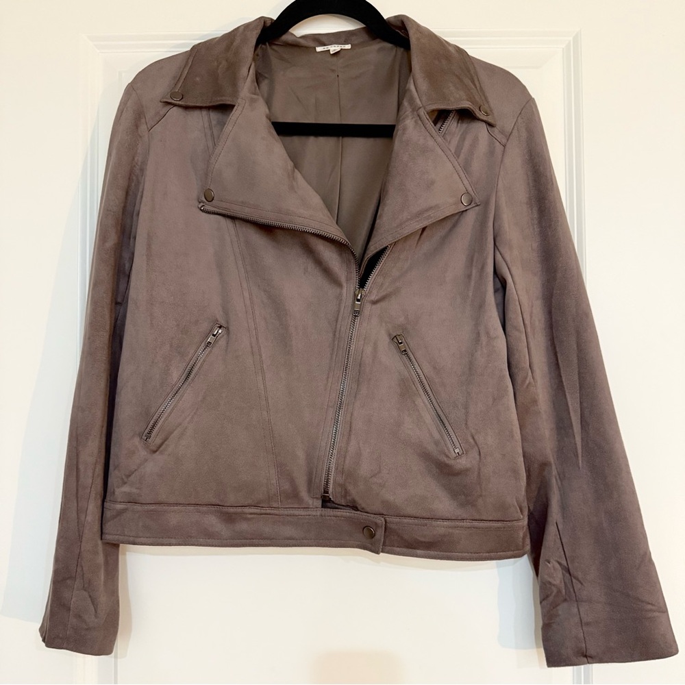 Faux Suede Jacket
